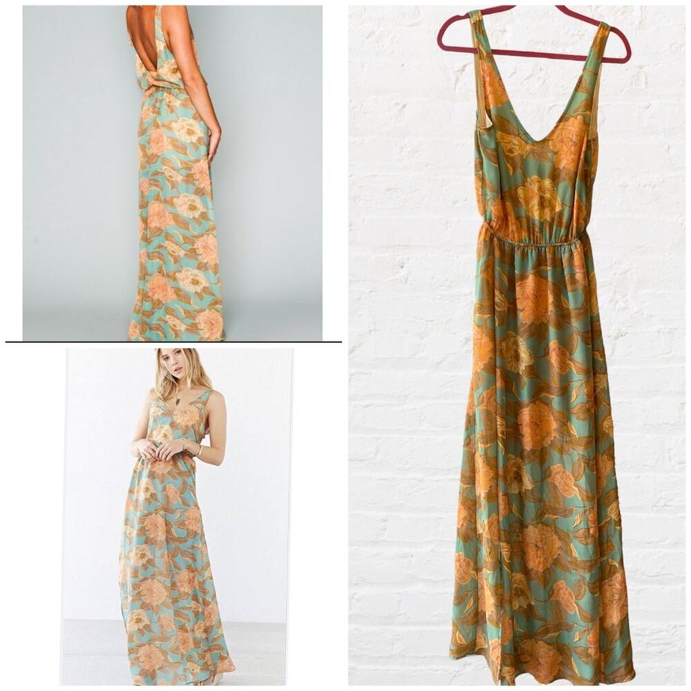 Anthropologie Show Me Your Mimi Kendall Maxi Dress in Miss Magnolia print